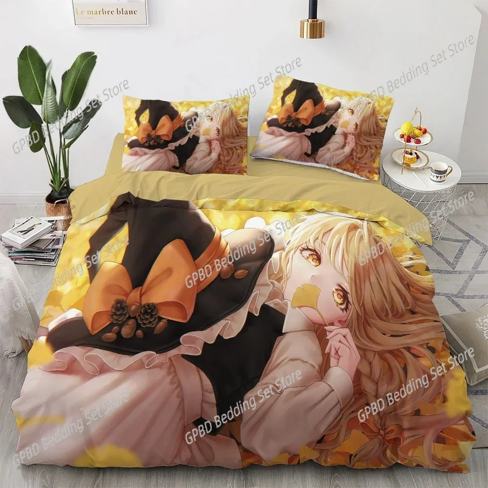 

Anime kawaii Japan Anime loli 3D NEW Duvet Cover Pillowcase Bedding Set Adult Boy Girl Bedroom Decoration Single Double Large