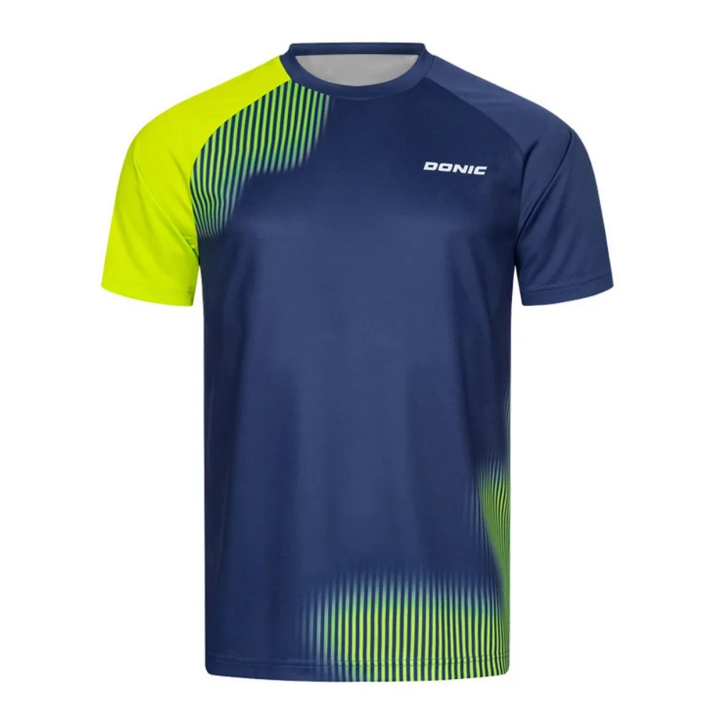 

Summer Breathable Badminton T-Shirt New Men's Table Tennis T-Shirt with 3D Print Men's Table Tennis Short-Sleeved Quick-Dry Top