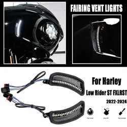 For Harley Softail Low Rider ST FXLRST Low Rider El Diablo FXRST 2022-2024 NEW Motorcycle Accessory LED Fairing Vent Lights