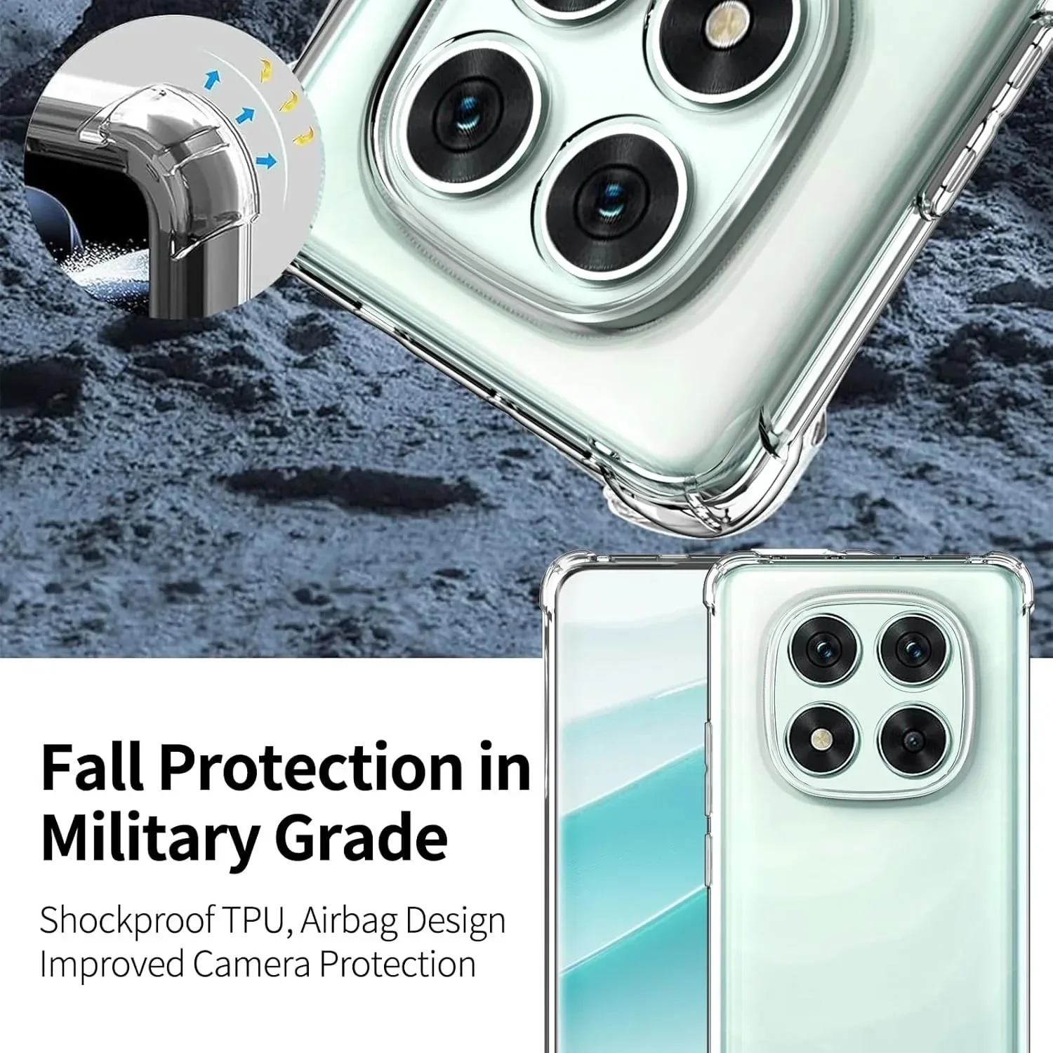 Etui Redmi Note14Pro Transparent Crystal TPU Soft BackCover For Redmi Note14 Pro Note 14 Pro Clear Shockproof Coque