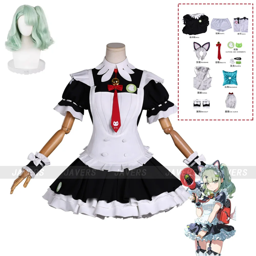 

Game Zenless Zone Zero Sunna Cosplay Costume Angels of Delusion Afternoon Tea Break Maid Lolita Dress Woman Carnival Party Suit