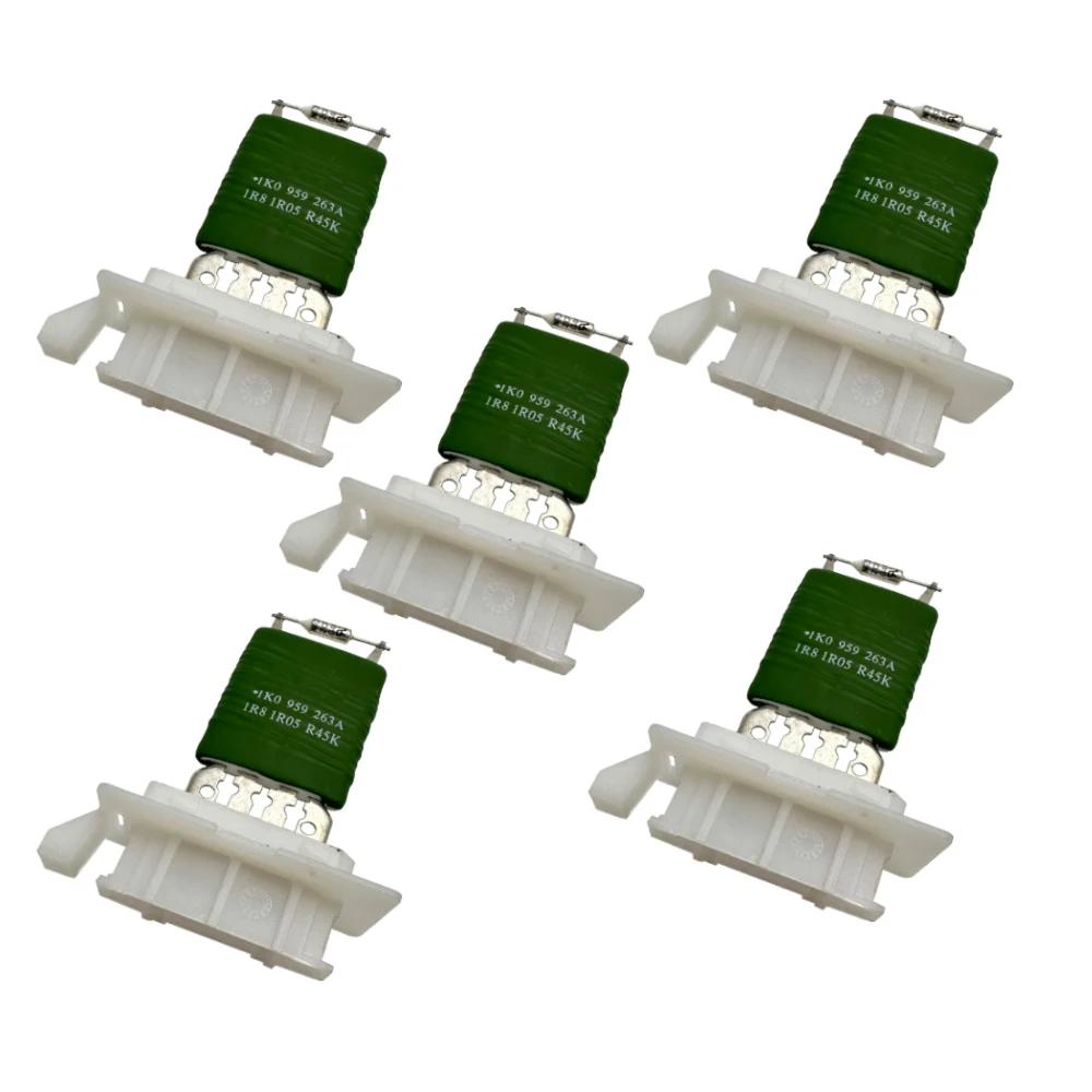 

5pcs OEM Heater Fan Blower Motor Tandem Resistor Regulator For Jetta Golf MK5 MK6 Tiguan Scirocco 1K0 959 263 A 1K0959263A