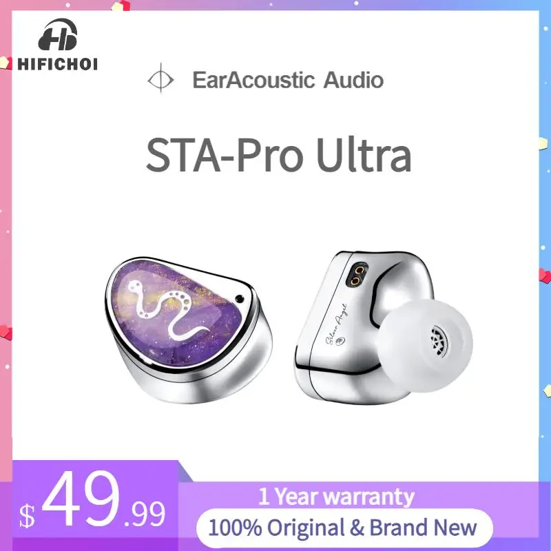 

EarAcoustic Audio STA-Pro Ultra10mm Graphene + 6mm Polymer Diaphragm IEM HiFi in-Ear Wired Earphones High Quality 3.5mm Jack