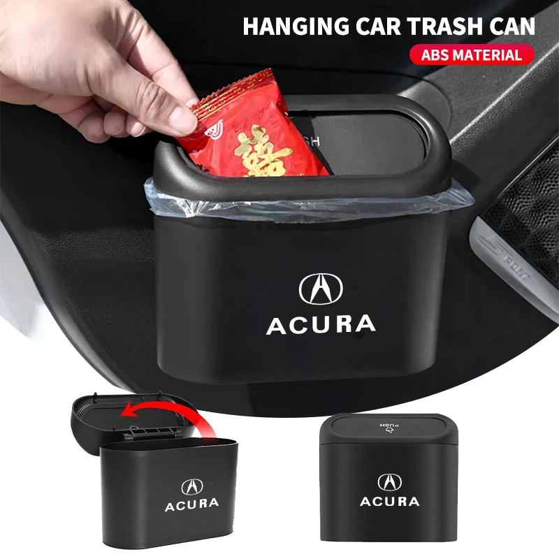 Vehicle Garbage Dust Case Storage Box Auto Interior Accessories For Acura MDX RDX TSX RSX Integra TL RL NSX TLX ILX ZDX RLX