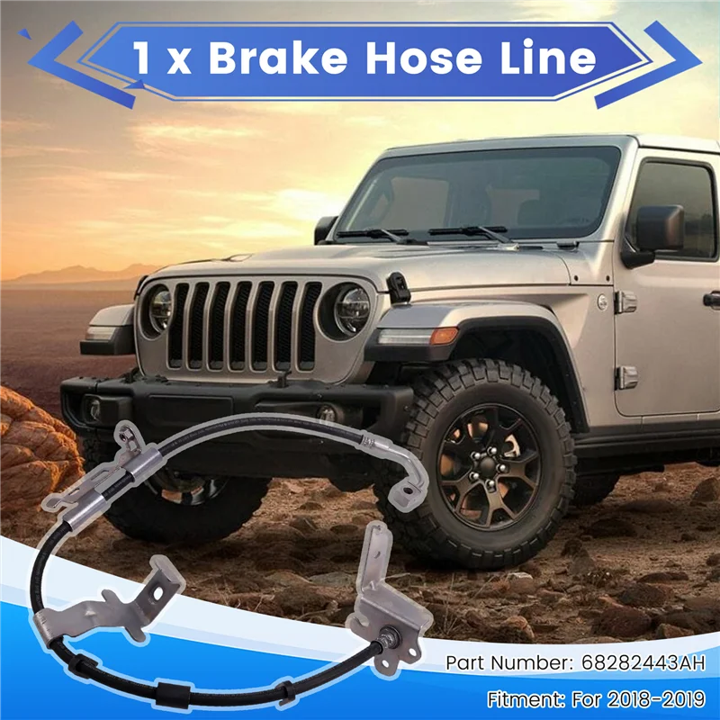 

Front Left Brake Hose Line 68282443AH For Jeep Wrangler 2018-2019