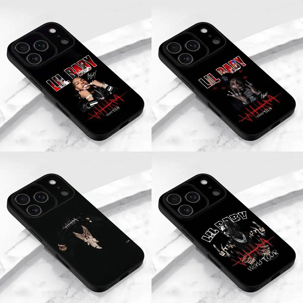 L-Lil Baby WHAM Drip Harder Phone Case For iPhone 17,16,15,14,13,12,11,Pro,Max,Plus,E,Air,Mini Protective Black Cover