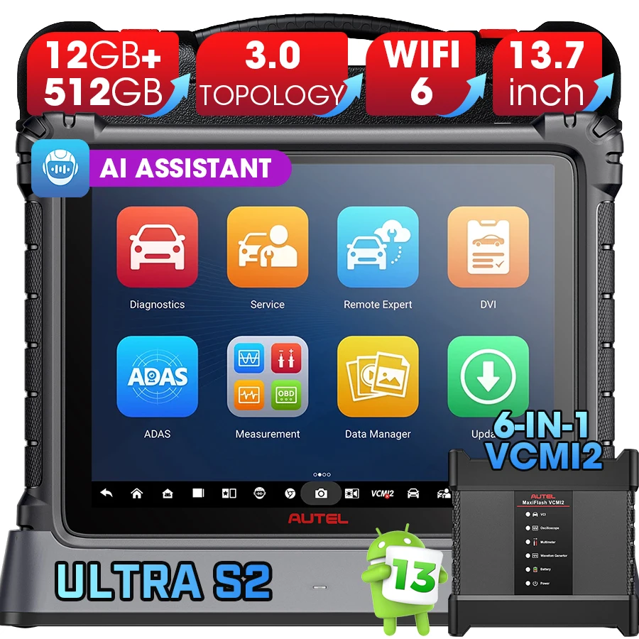 Car Diagnostic Tool - Autel Ultra S2 AI Assistent Groot