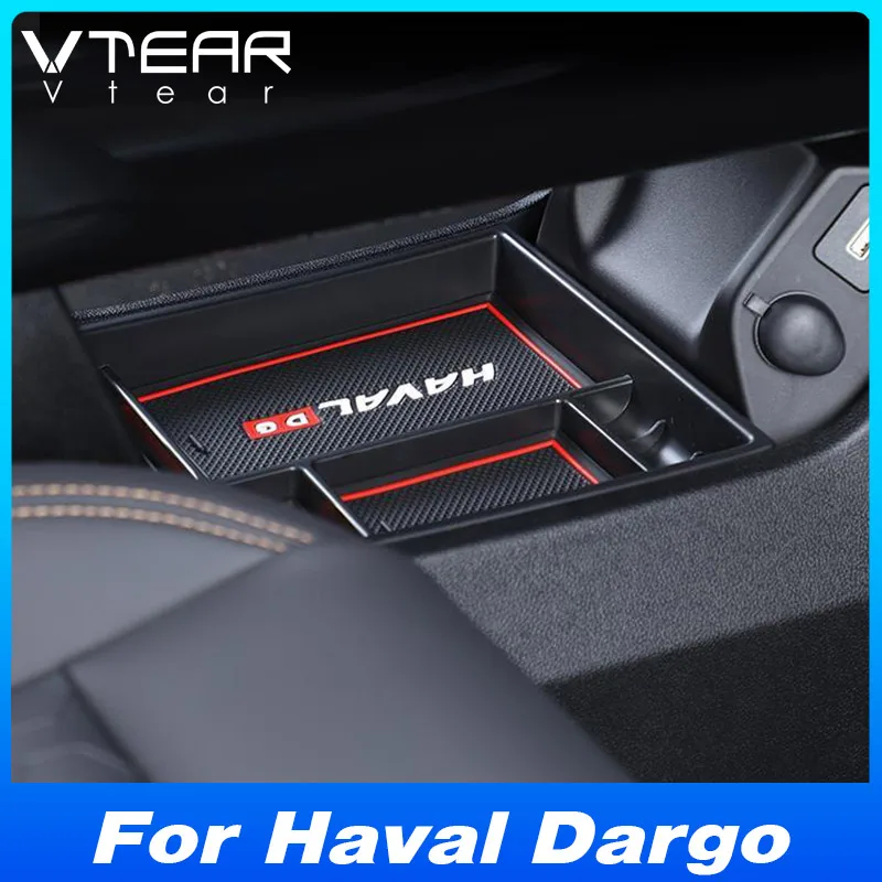 Vtear Armrest Storage Box Cover Center Console Car Interior Styling Decoration Accessories Parts Products For Haval Dargo 2023