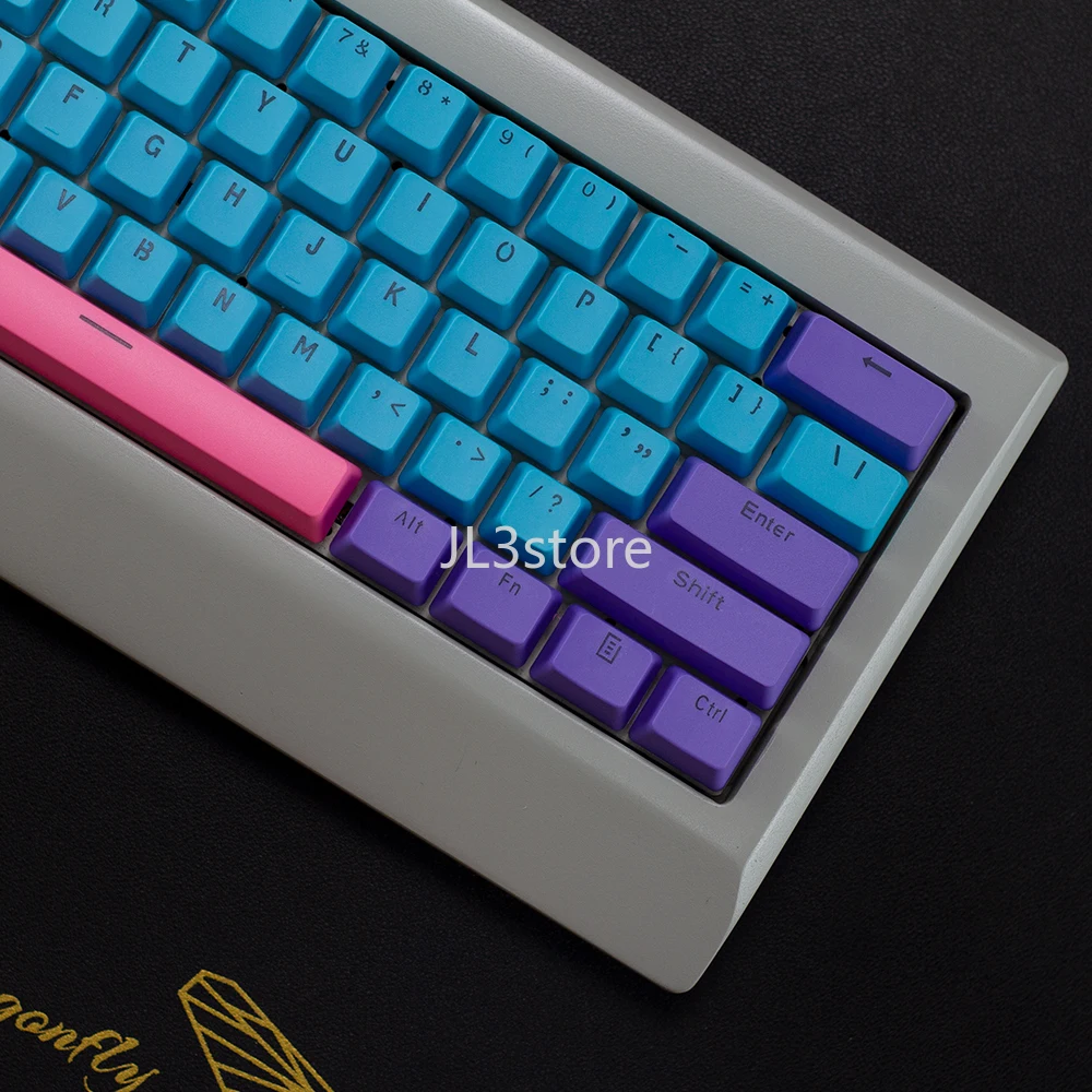 61 Keyboard PBT transparan keycap 60% keycap RK61/poker/Woot 60he sumbu magnetik