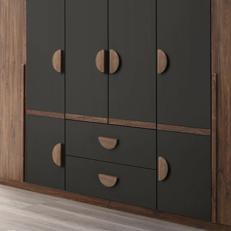 Schrankbeschläge Kinderkleiderschrankgriff Nordischer Halbkreis Holzschrankgriffe Holztür-Schubladenknöpfe – Detail 5