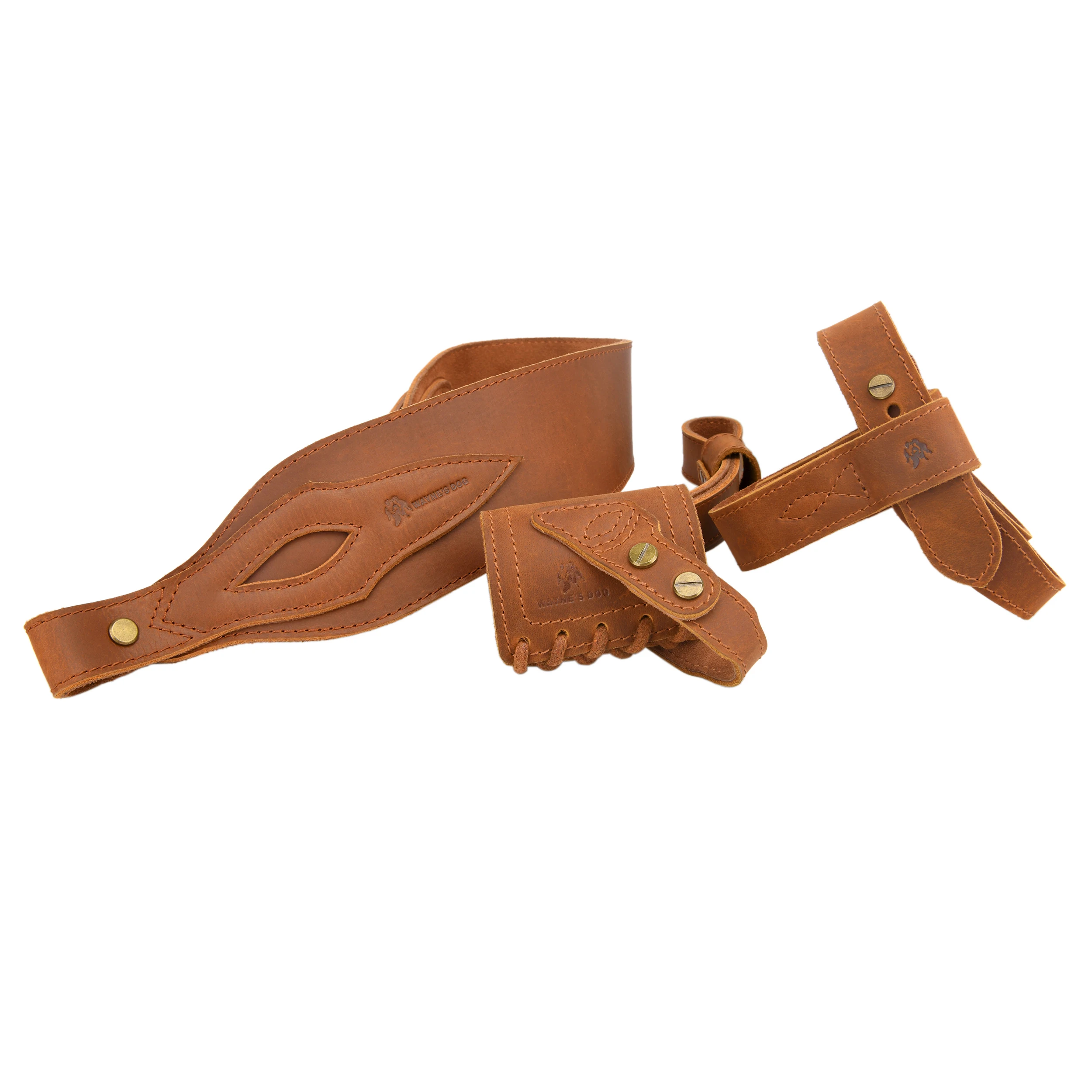 Hunting Leather No Drill Gun Barrel Mount + Rifle Harness Buttstock Holder + Shotgun Sling Gun Belt