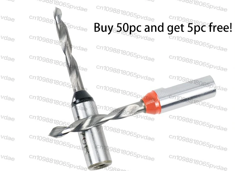 55pcs Carbide Tipped Carbide Length 70mm Alloy Through-Hole Drill Bits CNC Router For Woodworking Drill Tools