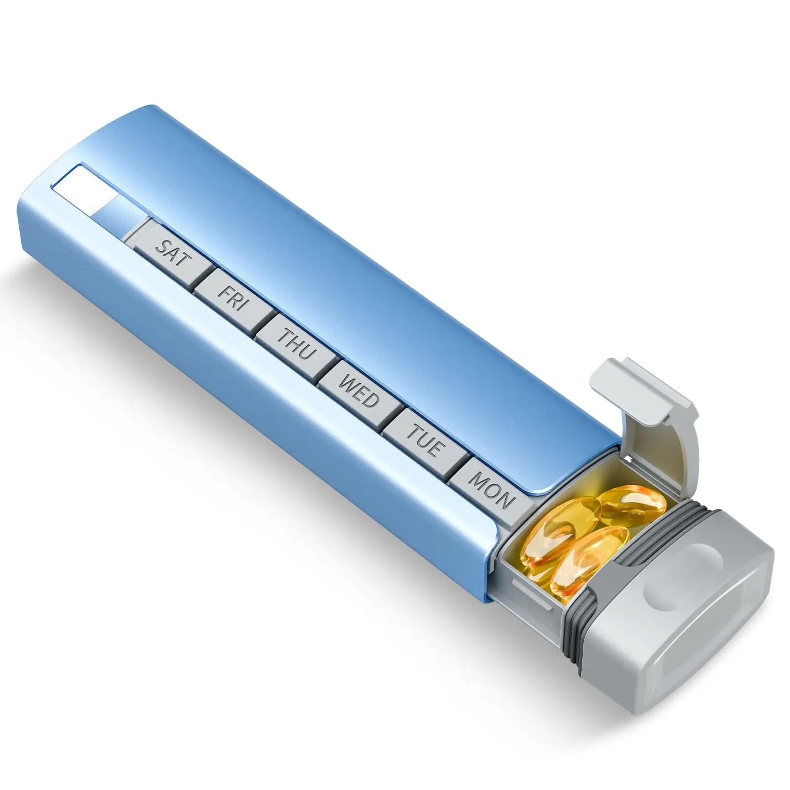 

Практичные портативные органайзеры для таблеток из алюминиевого сплава с отделениями для аксессуаров для быстрой идентификации для дома или путешествий