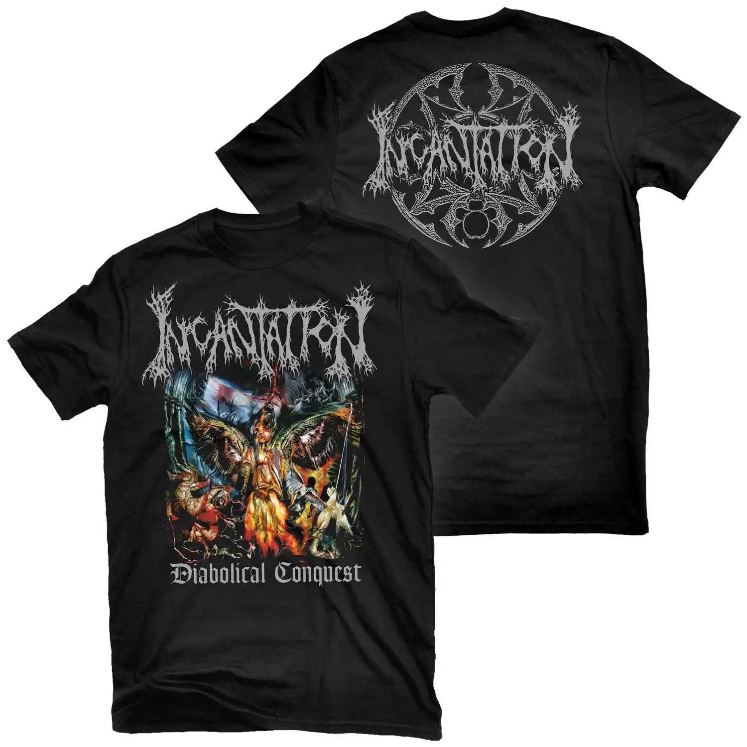 Nouveau T-shirt graphique unisexe décontracté 100 % coton à col rond, motif Incantation Entrantment of Evil Band, collection été 2026