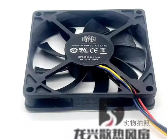 

Ltsf For Cooler Master DF0801512RFLN DC 12V 0.14A 80x80x15mm 4-Wire Server Cooling Fan8cm
