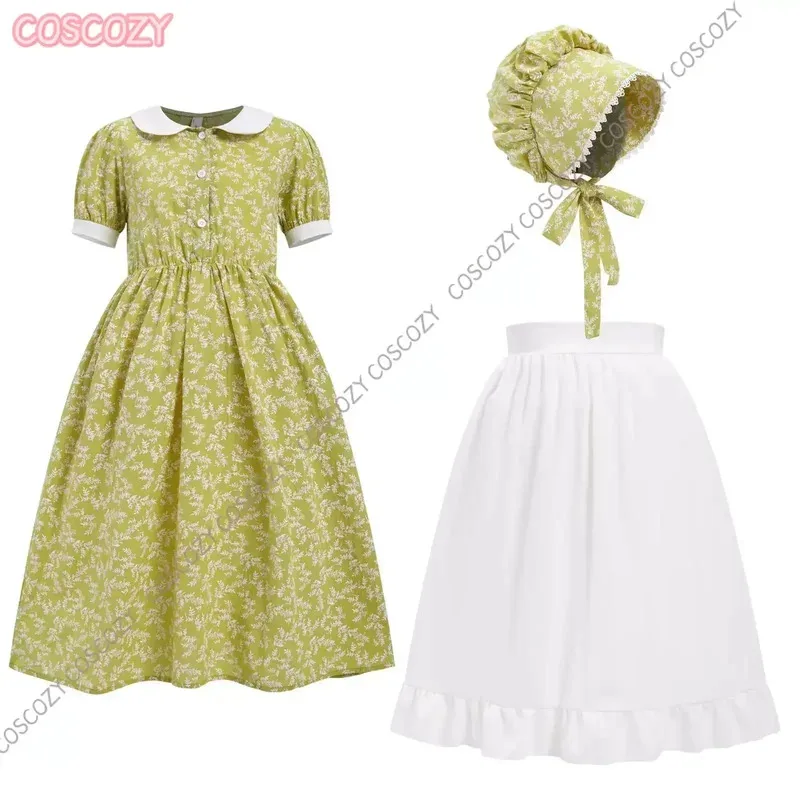 

Колониальное платье для женщин, 2025 11, викторианский винтажный костюм прерий-пилигрим, фестивальные национальные пасторальные платья пионера