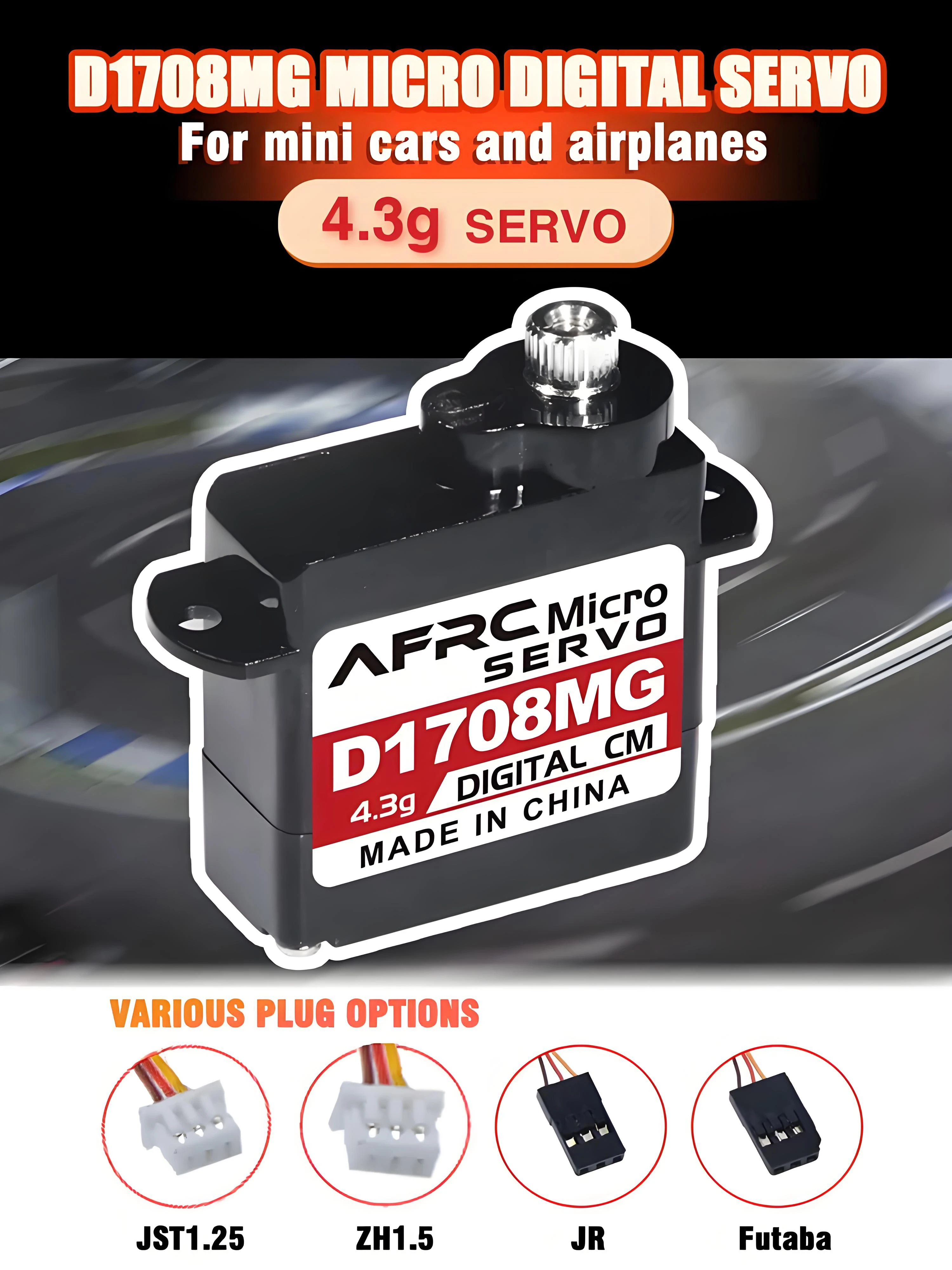 AFRC-D1708MG Micro Digital Servo Metal Gear 4,3 г