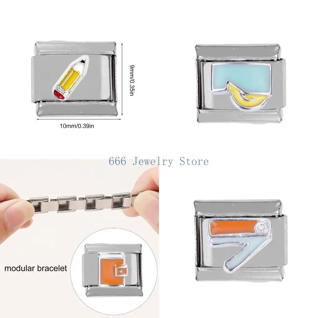 

F2TD Итальянский браслет-подвеска со съемными модулями Персонализированный ювелирный аксессуар