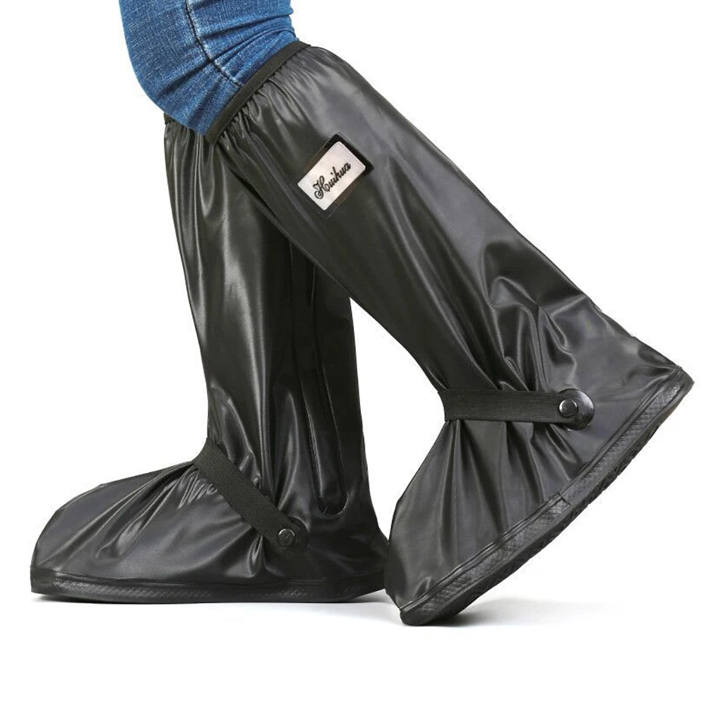 Motorcycle Scooter Bike Rain Shoes Cover Waterproof Reusable for Rainy Snowy Day Unisex Shoes Protectors Non-Slip Boot Covers