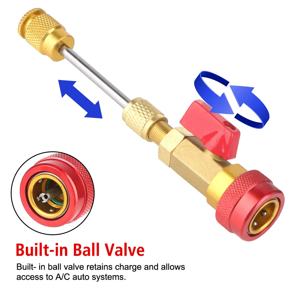 High Low Pressure Tool Air Conditioning Repair and Fluoride Safety Adapter Filler Joint Copper R340A Valve Refrigeration Tool