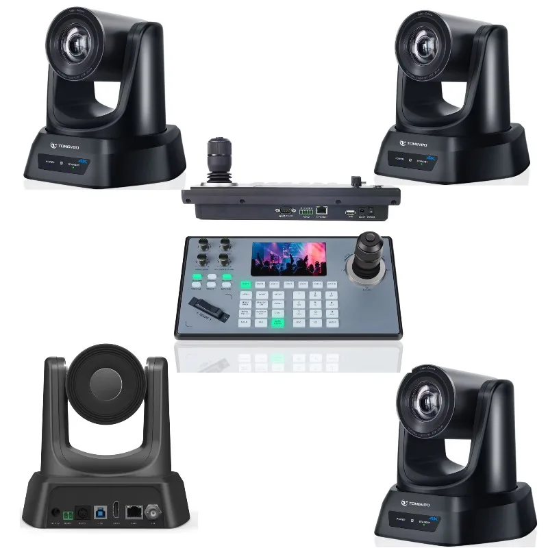 

Live Streaming System AI Auto Tracking 4K NDI PTZ With Joystick Controller For Large Events Live Broadcast