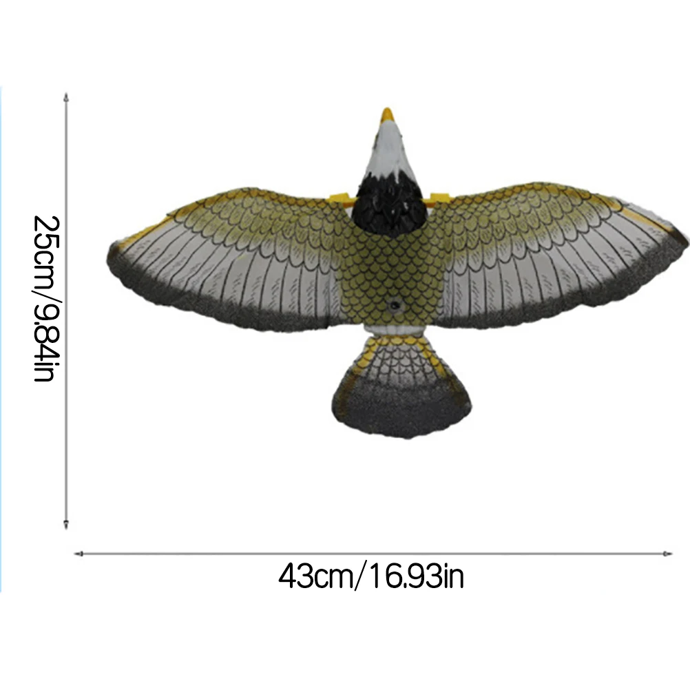 Luminous Bird Repellent Hanging Eagle with Music Flying Bird Scarer Luminous Bird Repellent Bird Repellent Hanging Eagle