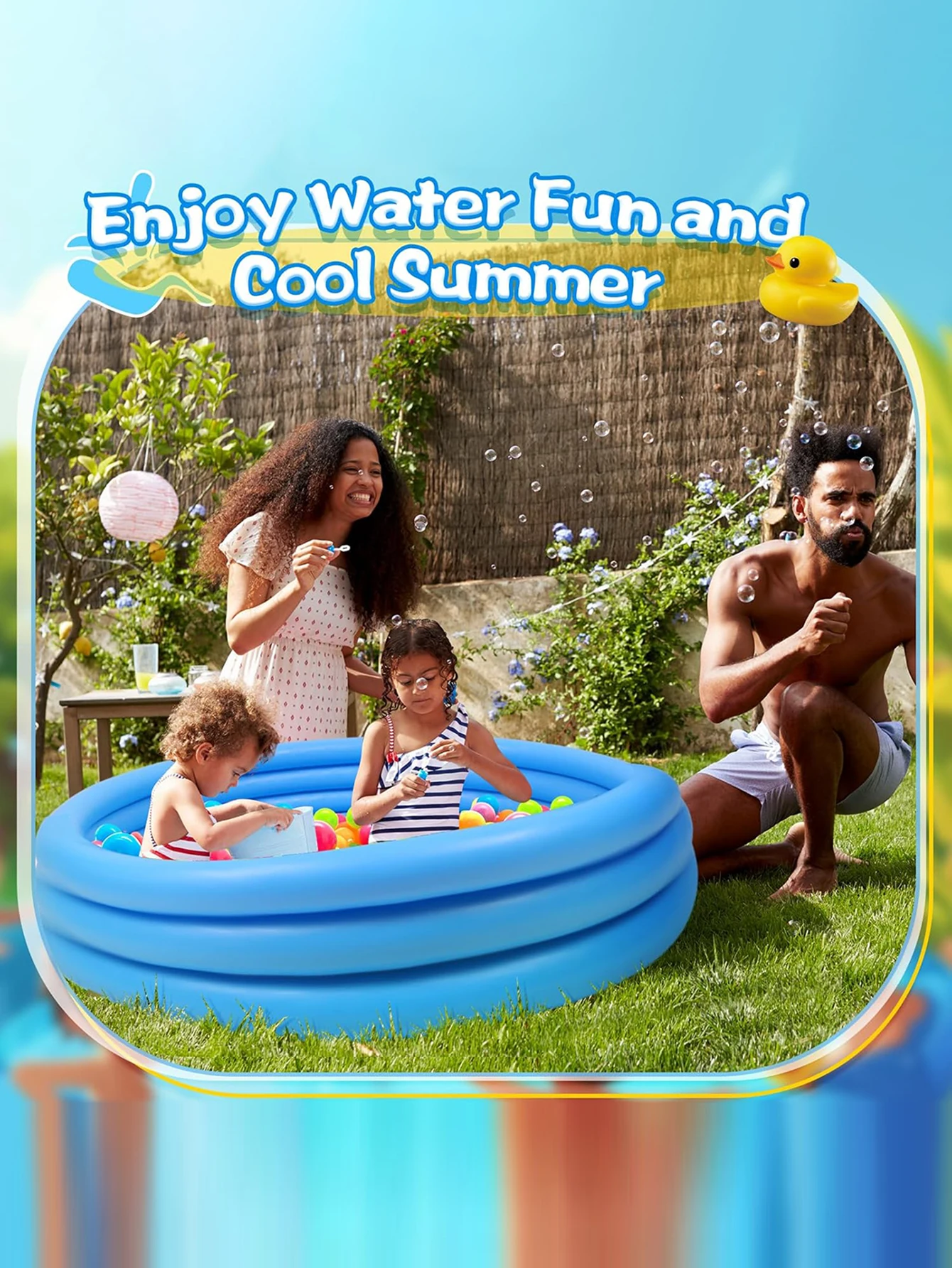 สระว่ายน้ำเป่าลมสำหรับเด็กใช้ในบ้าน เหมาะสำหรับสระว่ายน้ำในร่มและกลางแจ้ง สระว่ายน้ำทราย