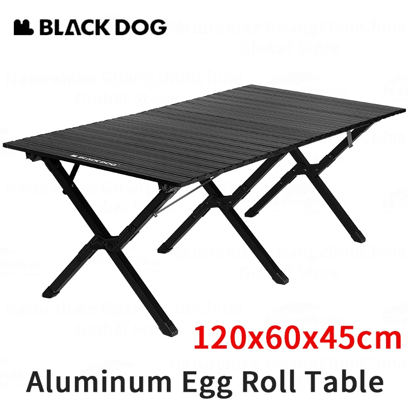 

Naturehike BLACKDOG Folding Egg Roll Table for Camping Outdoor Picnic Dining Table Aluminum Alloy Portable Lightweight Desktop