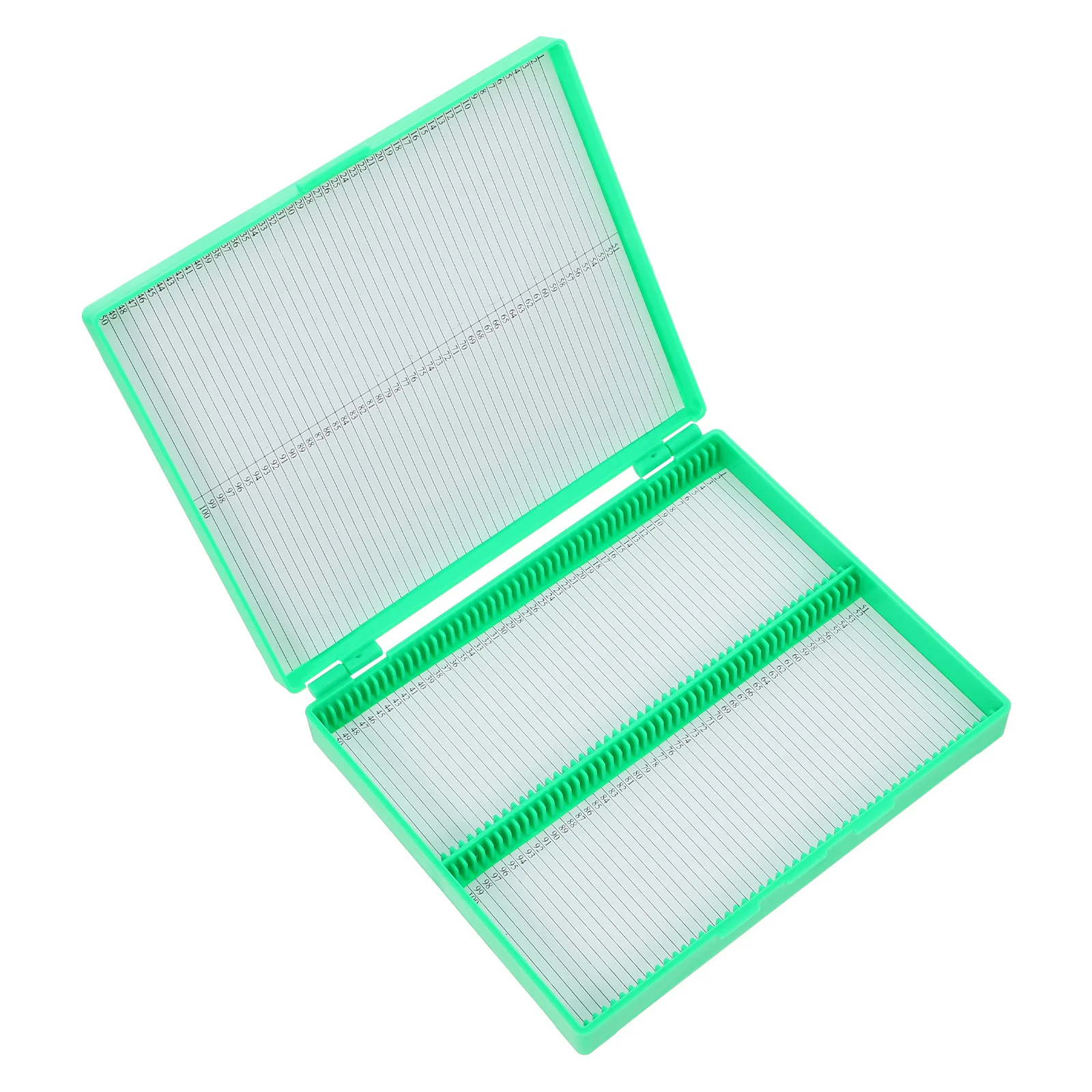 

Microscope Slide Boxes Plastic Slide Storage Box Hold Slides Transparent Lid for Laboratory Research Educational Use