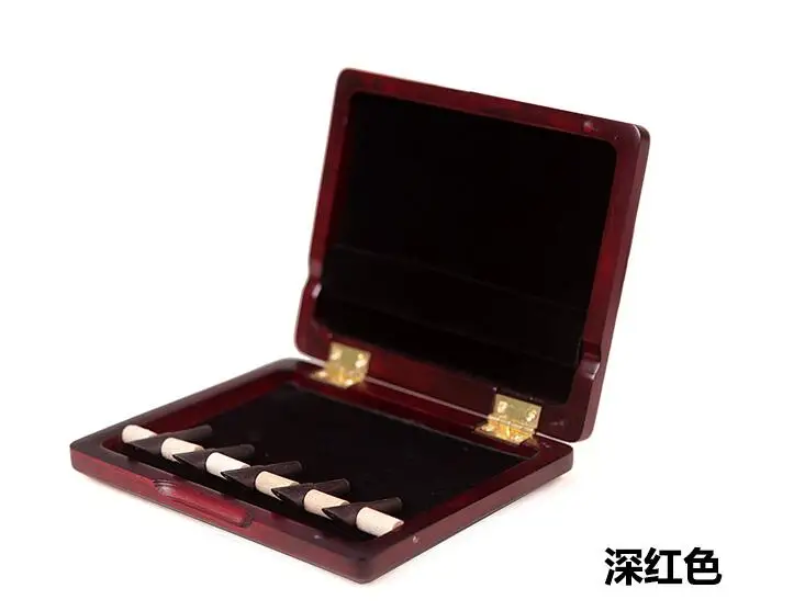 1pcs Bass pine wood tube instrument special reed box professional high - grade reed folder 5 Reed pieces