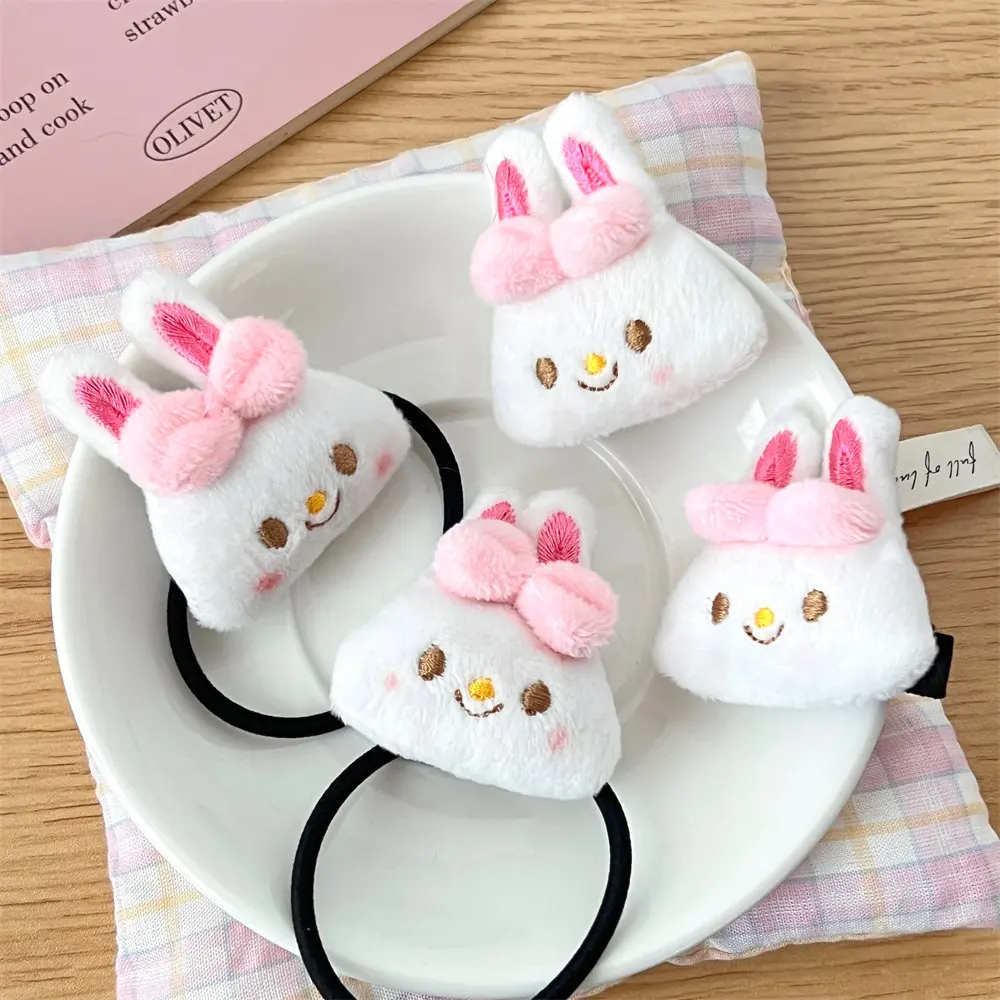 2Pcs New Cute Plush Rabbit Hair Clip With Soft And Cute Circles High Beauty Girl Side Hair Clip Duck Mouth Clip Hair Accessories