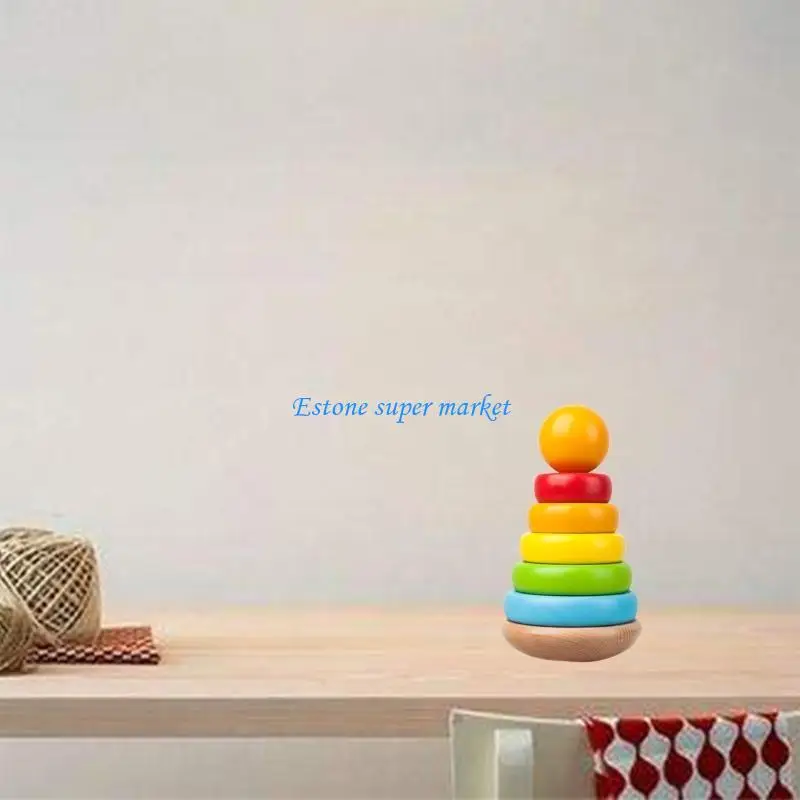 Jouets bain pour tout-petits 1 à 3 ans, cercles empilés, cadeaux d'anniversaire pour bébé, jouet créatif à filer coloré à