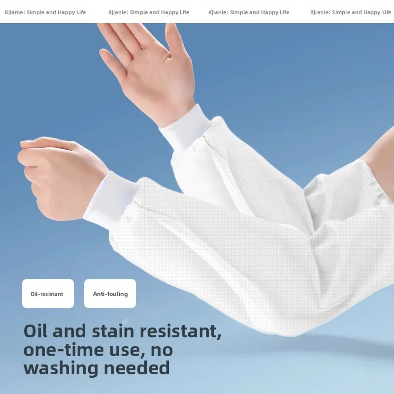 

Disposable Sve Covers for Women's Office Work Autumn Winter Downproof Oilproof Waterproof Student Protector Sves