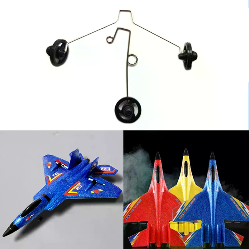 1set 11 20 RC Foam Hand Throwing Glider Landing Gear Kit With Wheel Airplane Accessories for Cessna J- J- SU27 SU57 Z51 F22