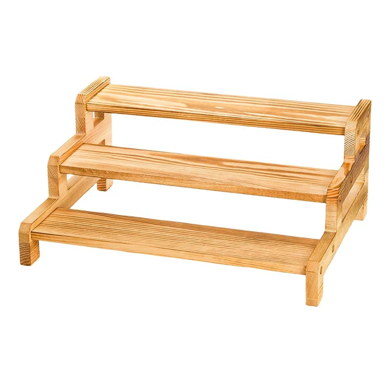 

Деревянная подставка для кексов Подъемник для демонстрации кексов в стиле кантри 3-слойная подставка для кексов для демонстрации десертов