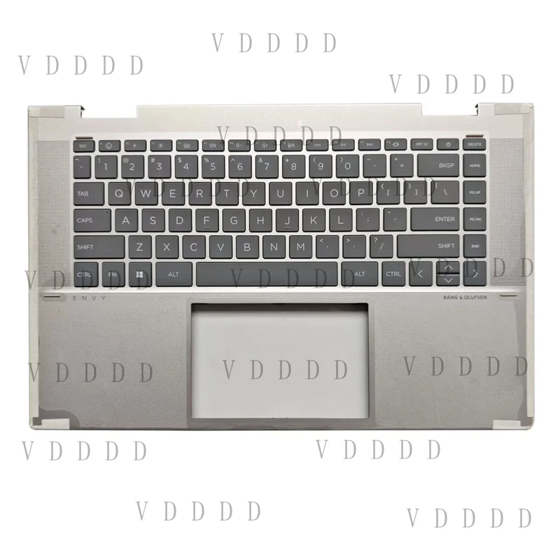 L...  Palmrest Upper Case Top Cover US Backlit KB For HP Envy x360 2-in-1 15-fh