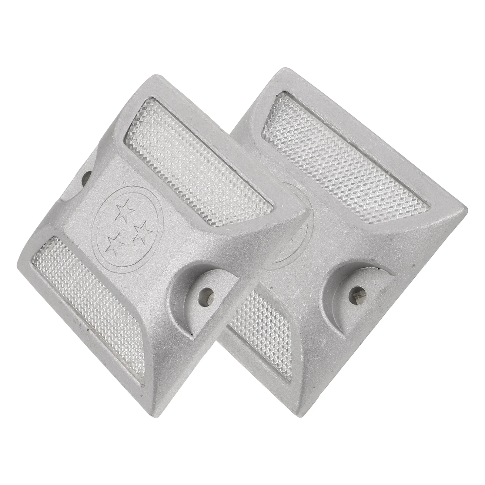 2 шт., литые алюминиевые дорожные шпильки, светоотражающие дорожные маркеры для подъездной дороги, спортивные полевые парковки, безопасный тротуар на открытом воздухе