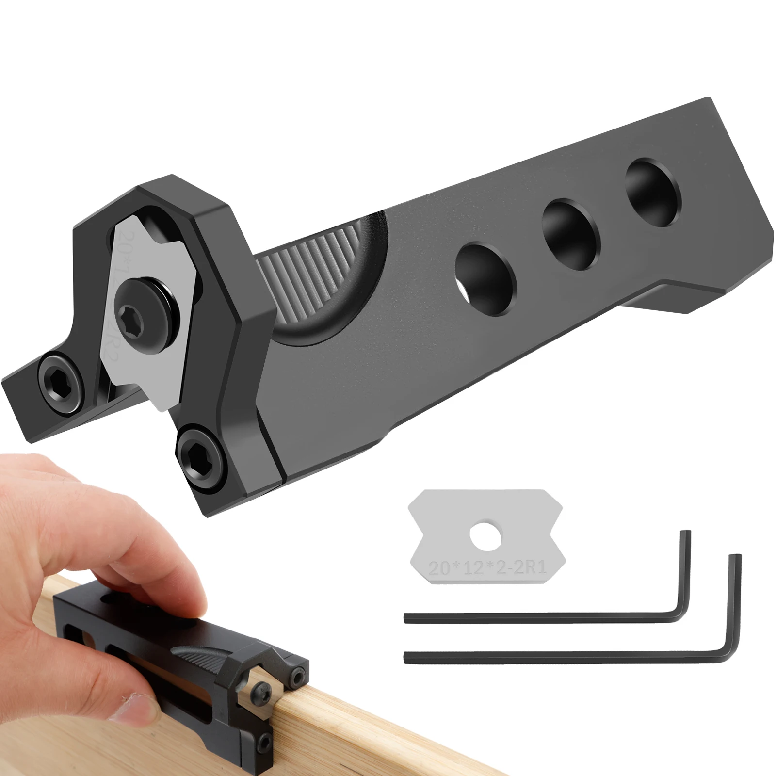 

Wood Edge Trimmer Woodworking Hand Planer Cutter Chamfer Plane Edge Banding Trimmer Hand Edge Trimmer Planer for Wood Edge Burrs