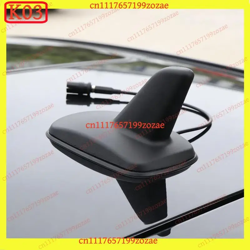 k03 Universal AM FM Radio Antenna Fin Signal Reception for Sedan SUV Truck, Replacement Parts