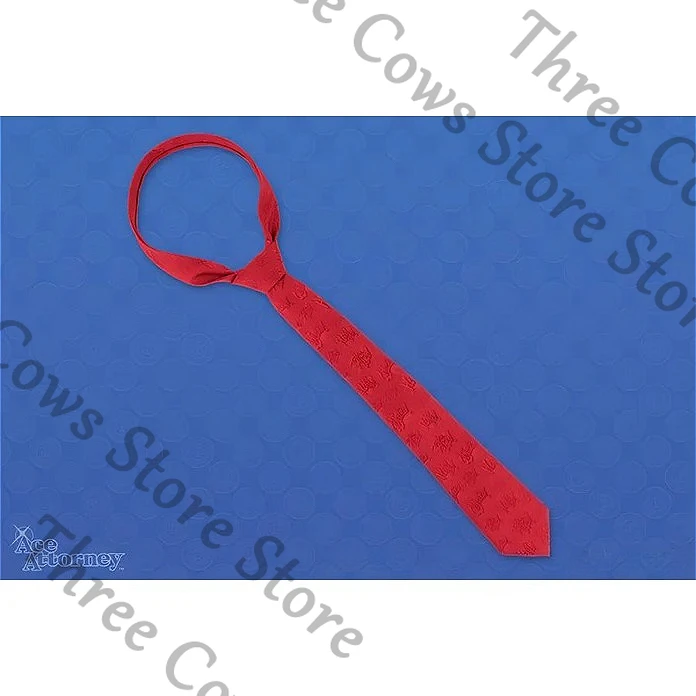 

Official Anime Ace Attorney Miles Edgeworth Phoenix Wright Cosplay Cartoon Necktie Prop Accessory Mascot Halloween Xmas Gift