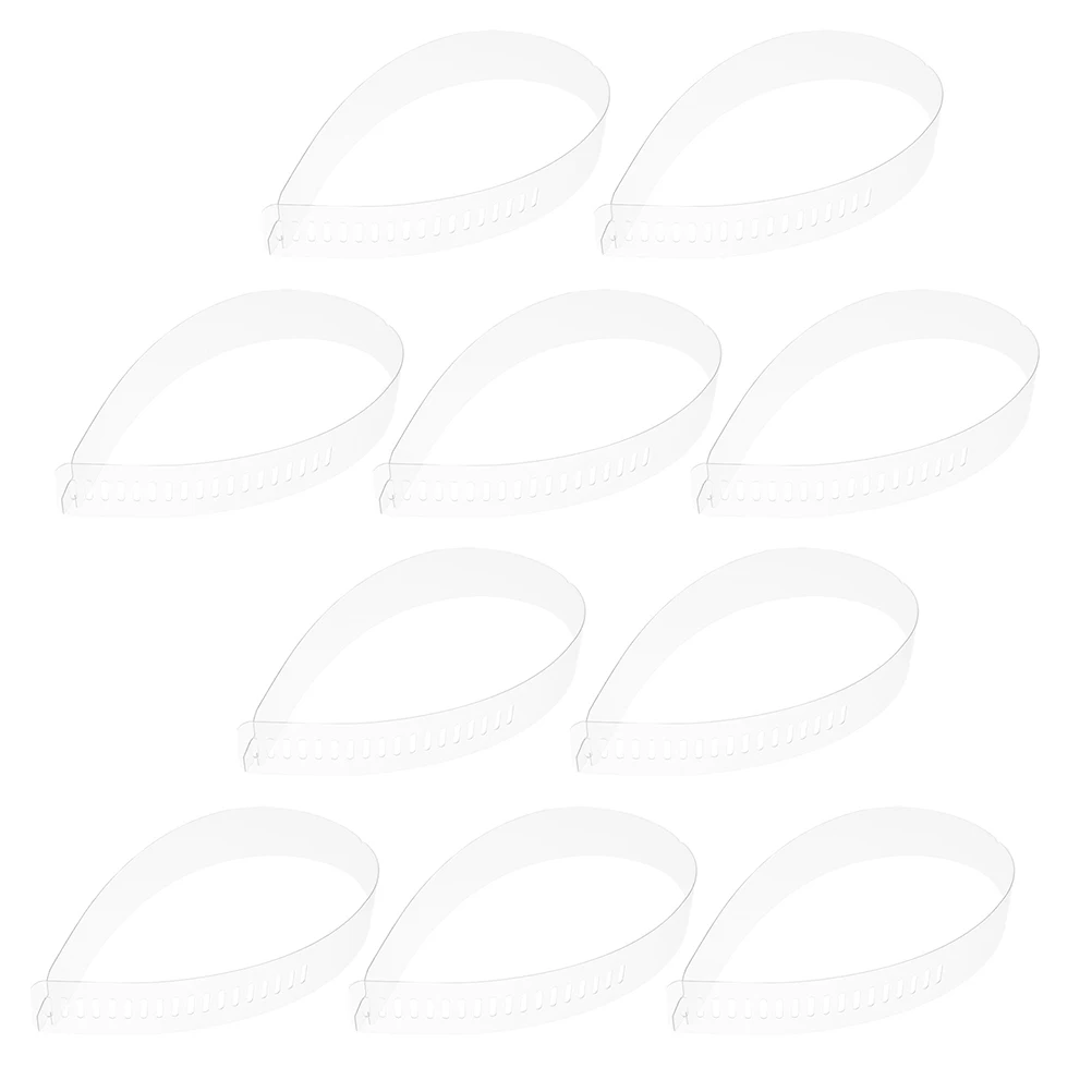 50Pcs Shirt Collar Support Refined Craftsmanship PVC Fixing Strips Prevent Deformation Stylish Fit for All Shirts Long Term