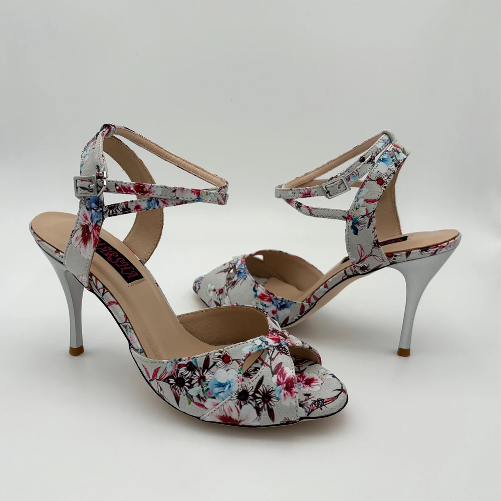

Sexy NEW Argentina Tango Dance Shoes Wedding Shoes Party Shoes for women Flamenco shoes leather outsole T622635WFSummer Flower