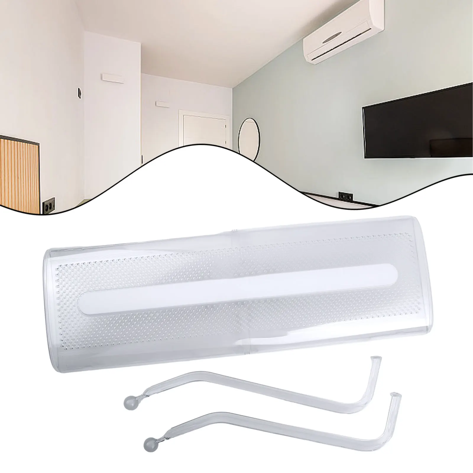 Deflector de viento para parabrisas de aire acondicionado, ajustable, antisoplado directo, transparente, alta calidad, asequible