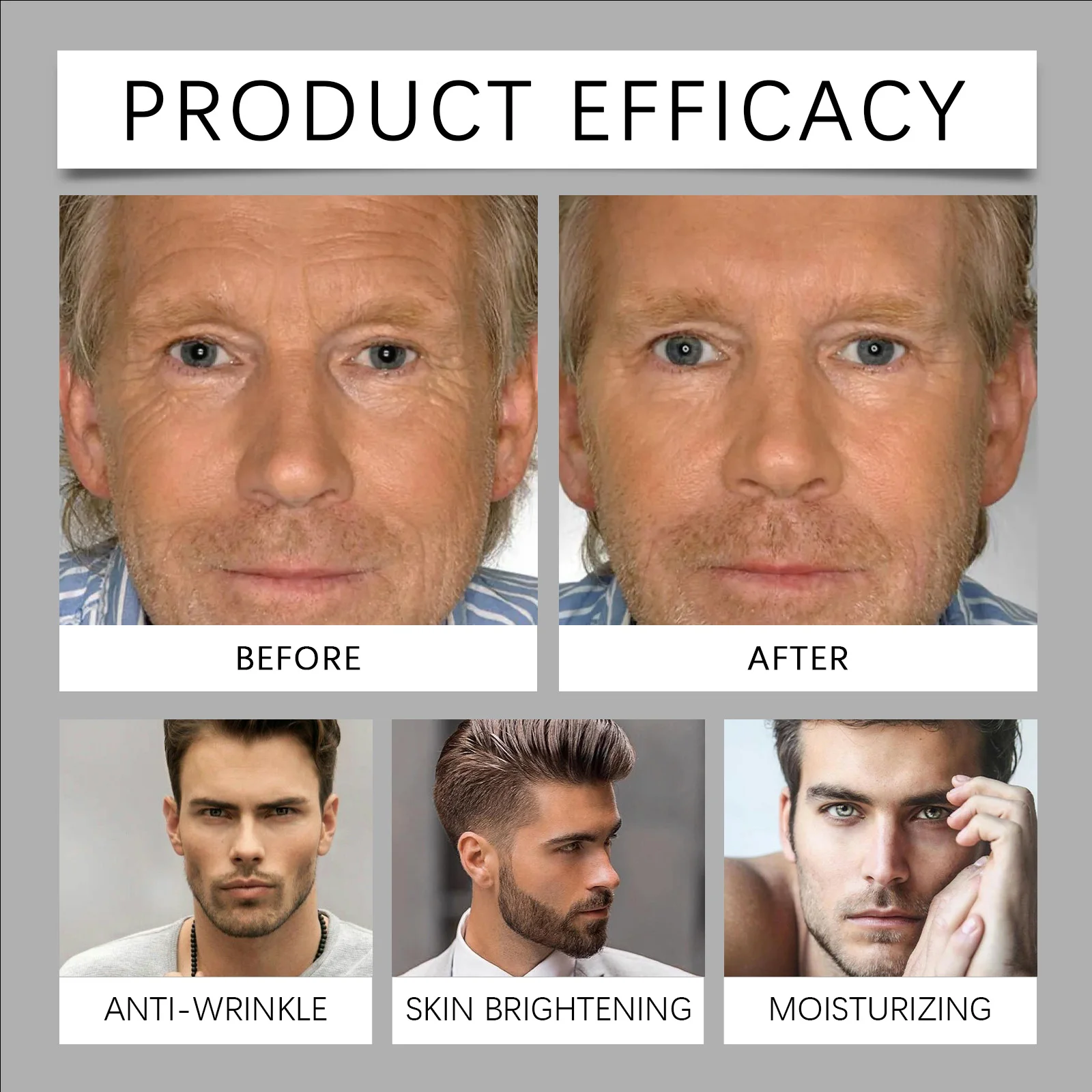 5-IN-1 Men's Skincare Kit,Fight Fatigue&Dark Circles ,Retinol Powered Anti-Aging,Deep Cleansing&Pre Shave Preparation&Deep Hydration&Skin Barrier Repair,Oil Control & Moisturizing,Non Greasy&Matte Finish,All-in-One Complete Solution