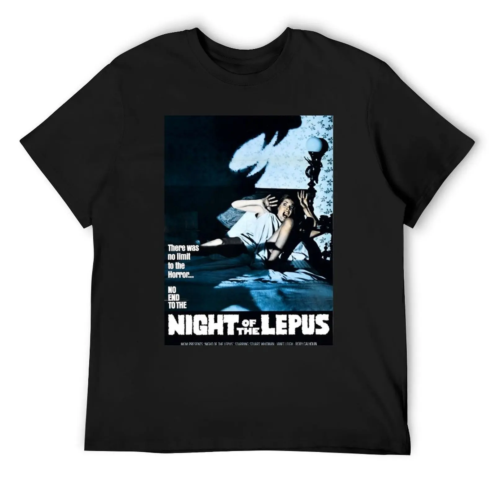 

Night of the Lepus Movie Poster T-Shirt plus sizes Man t-shirt summer tops outfits for men