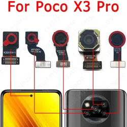 Front Back Camera For Xiaomi Mi Poco X3 Pro Selfie Frontal Backside Rear Facing Camera Module Flex Repair Spare Parts