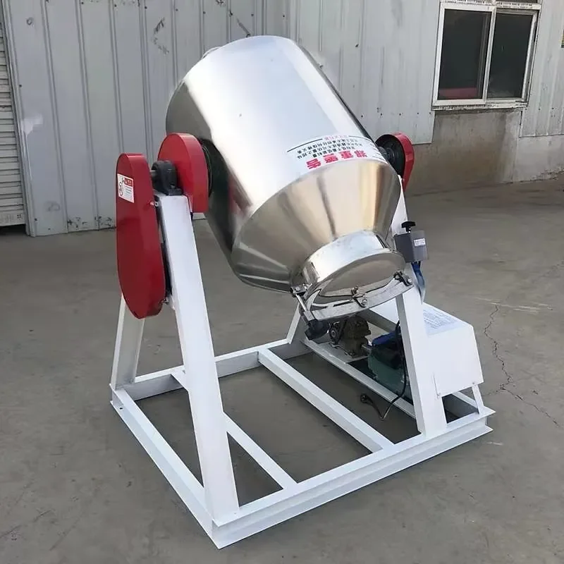 Professional Waist Drum Feed Blener Drum Mixer for Variable Dry Powder Vertical Stainless Steel Spice Mixing Machine