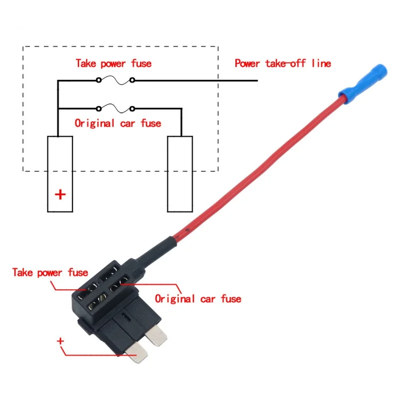 5pcs 12V MINI SMALL MEDIUM Size Car Fuse Holder Add-a-circuit TAP Adapter Micro Mini Standard ATM Blade Fuse