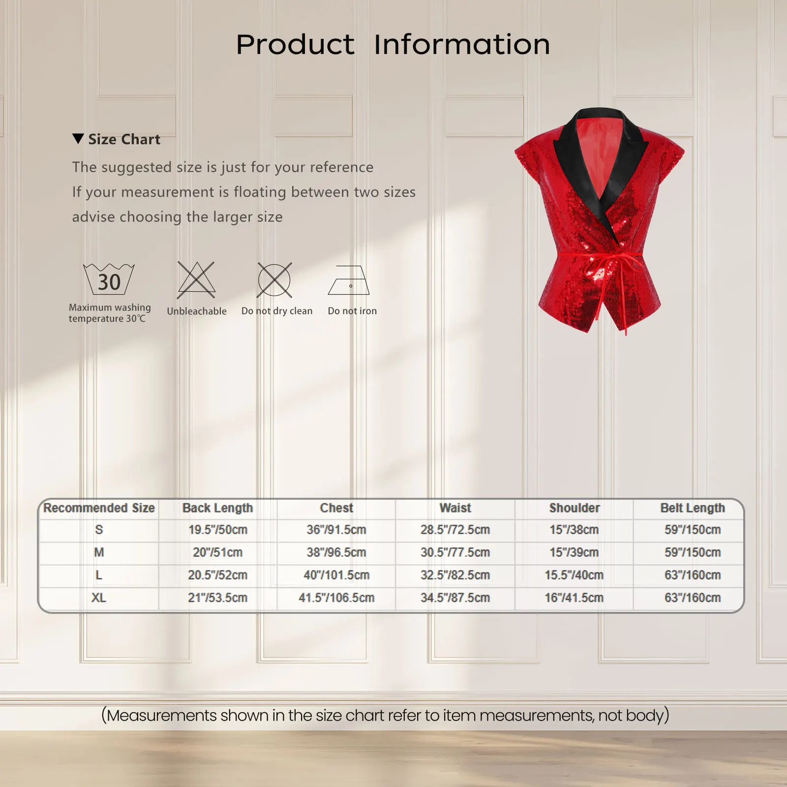 المرأة الترتر سترة الخامس الرقبة التسمية كاب الأكمام حفل زفاف صدرية مع حزام الهذيان الموسيقى مهرجان الجاز ملابس رقص كلوبوير #5