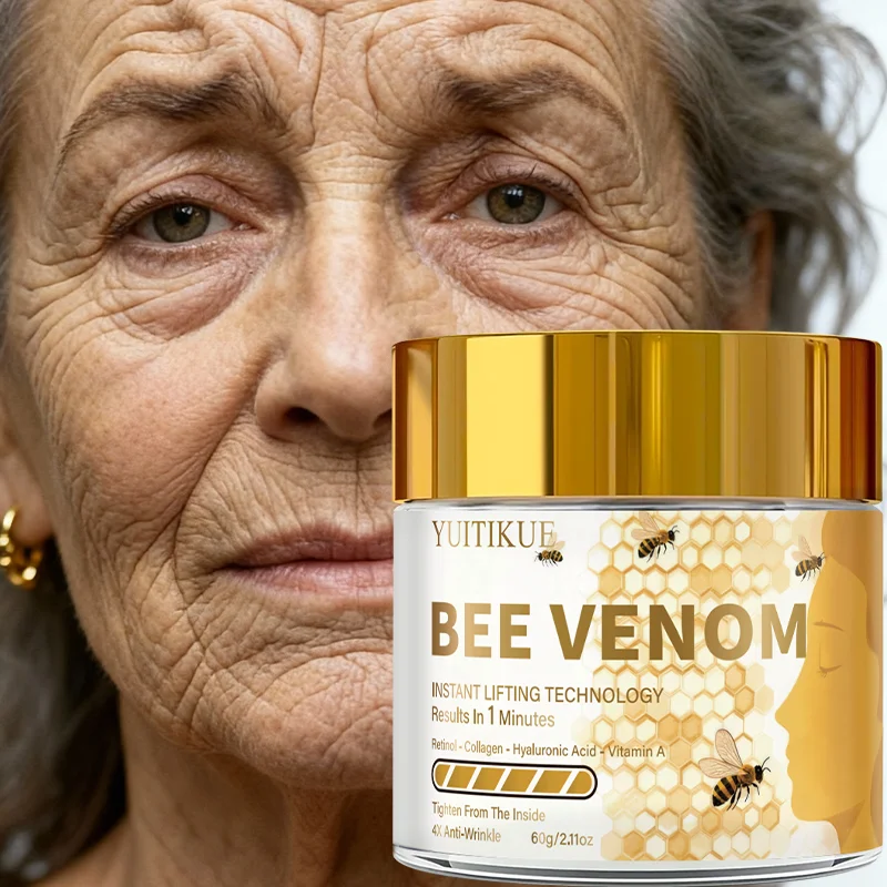 YUITIKUE Bee Venom Face Cream 60g - 1 Min Instant Lift, Firms & Anti-Wrinkle, Light Non-Greasy, for All Skin Types